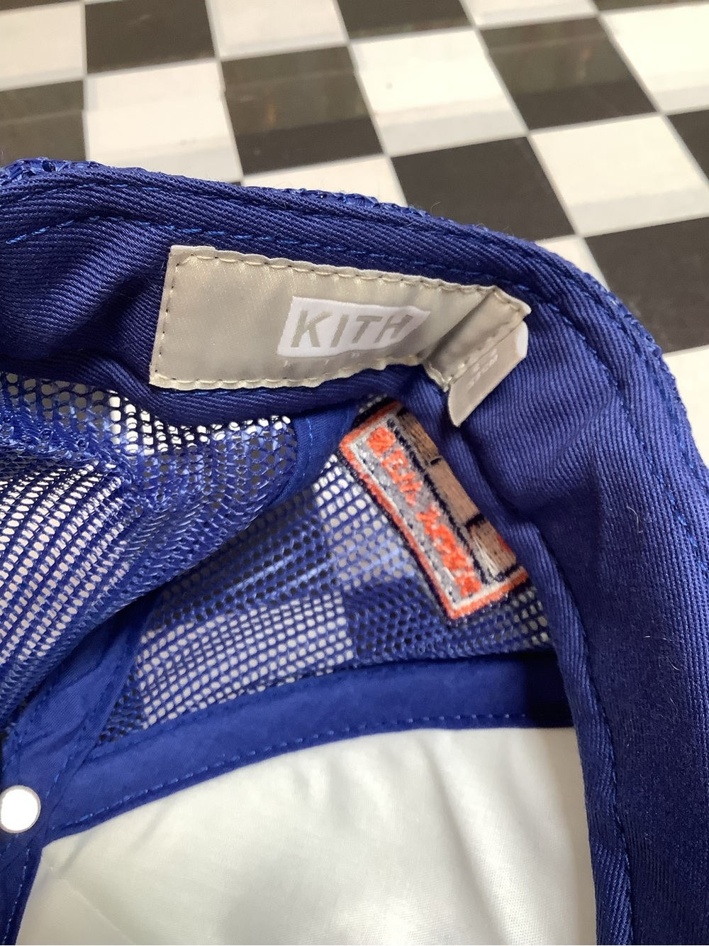 Kith Kids Trucker Hat - Blue, White & Orange - Picture 4 of 5